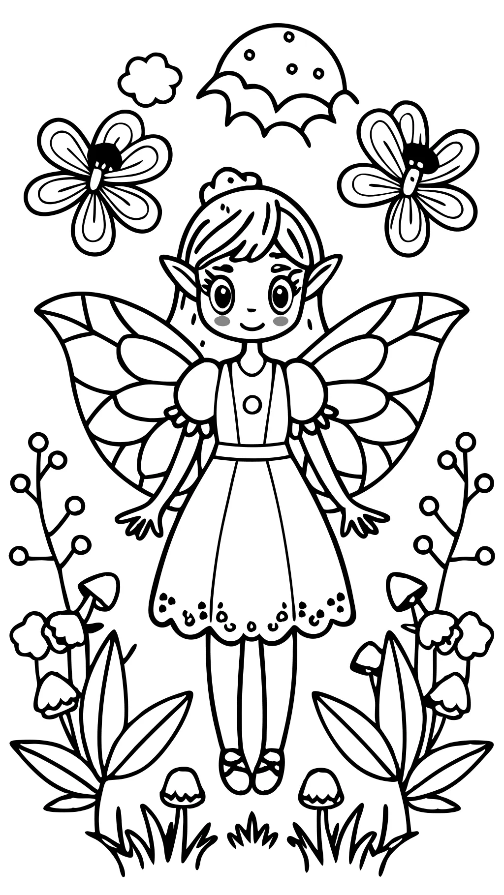 fairy coloring pages for adults printable